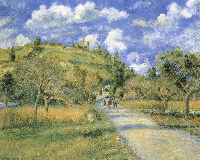 Camille Pissarro Road and hills Sweden oil painting art